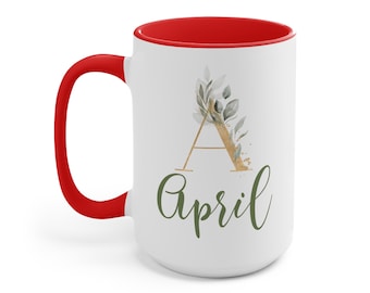 Personalized Name Mug | Custom Name Coffee Mug | Floral Mug | Watercolor Flowers | Personalized Gift for Her | Personalized Mug with Name