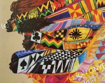 Visions of Destiny by Jon Onye Lockard | African American Art, Black Art, Prints, Adinkra Symbols