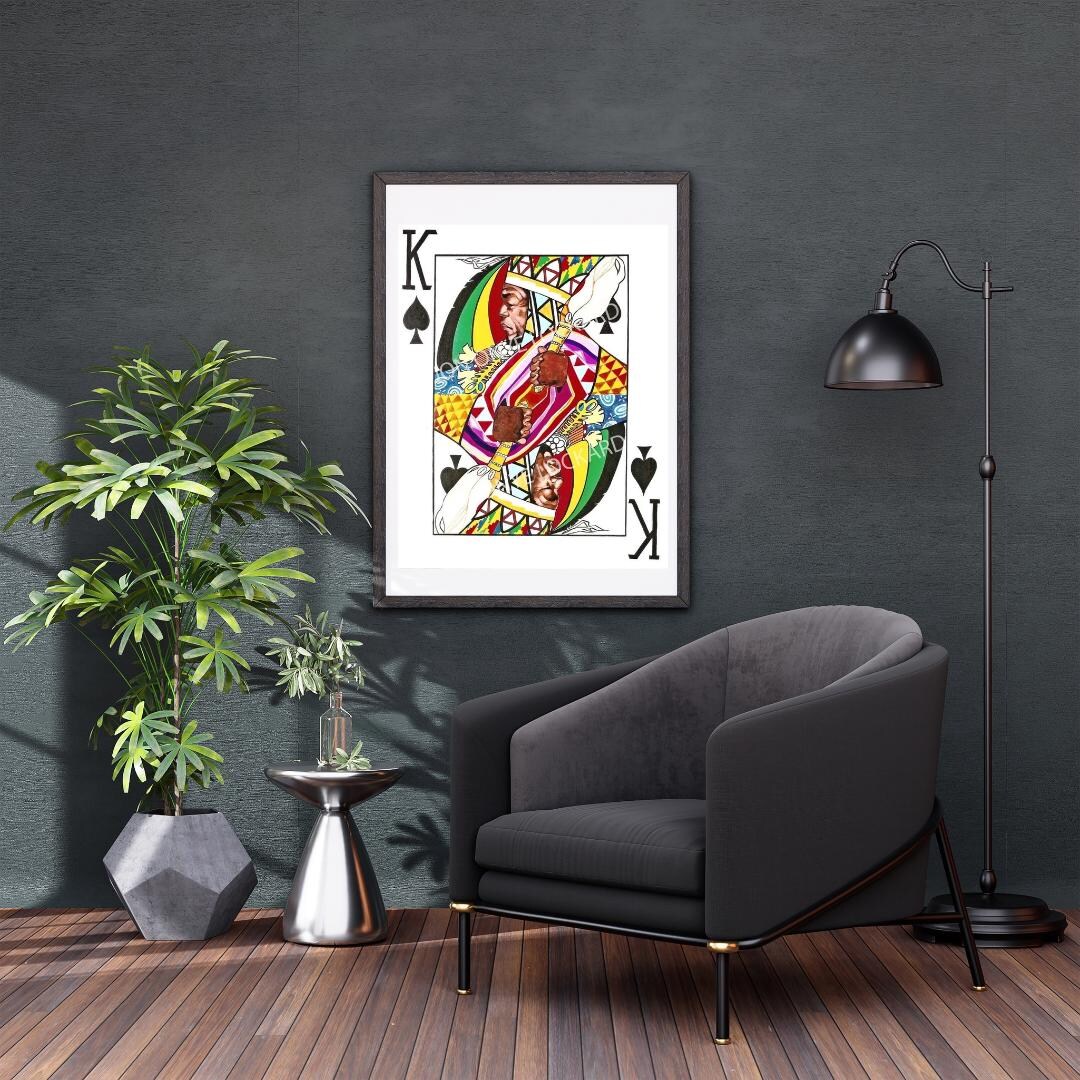 King of Spades by Jon Onye Lockard | African American Art, Black Art ...