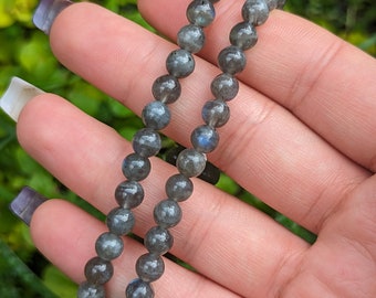Labradorite Bracelet, gemstone bracelet, stretch bracelet, beaded bracelet, 6mm beads