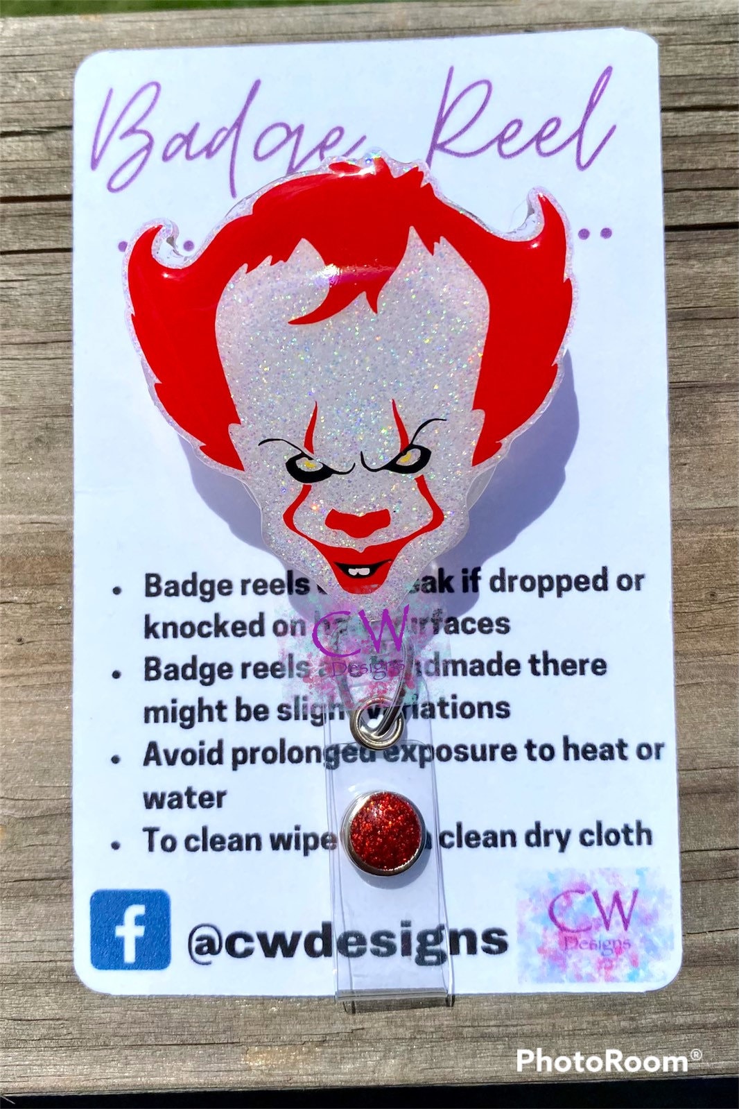 Evil Clown Badge Reel