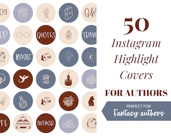 50 portadas destacadas de Instagram para escritores / Marketing para autores / Divulgación / Estética de Instagram / Bookstagram