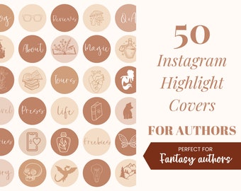 50 portadas destacadas de Instagram para escritores / Marketing para autores / Divulgación / Estética de Instagram / Bookstagram