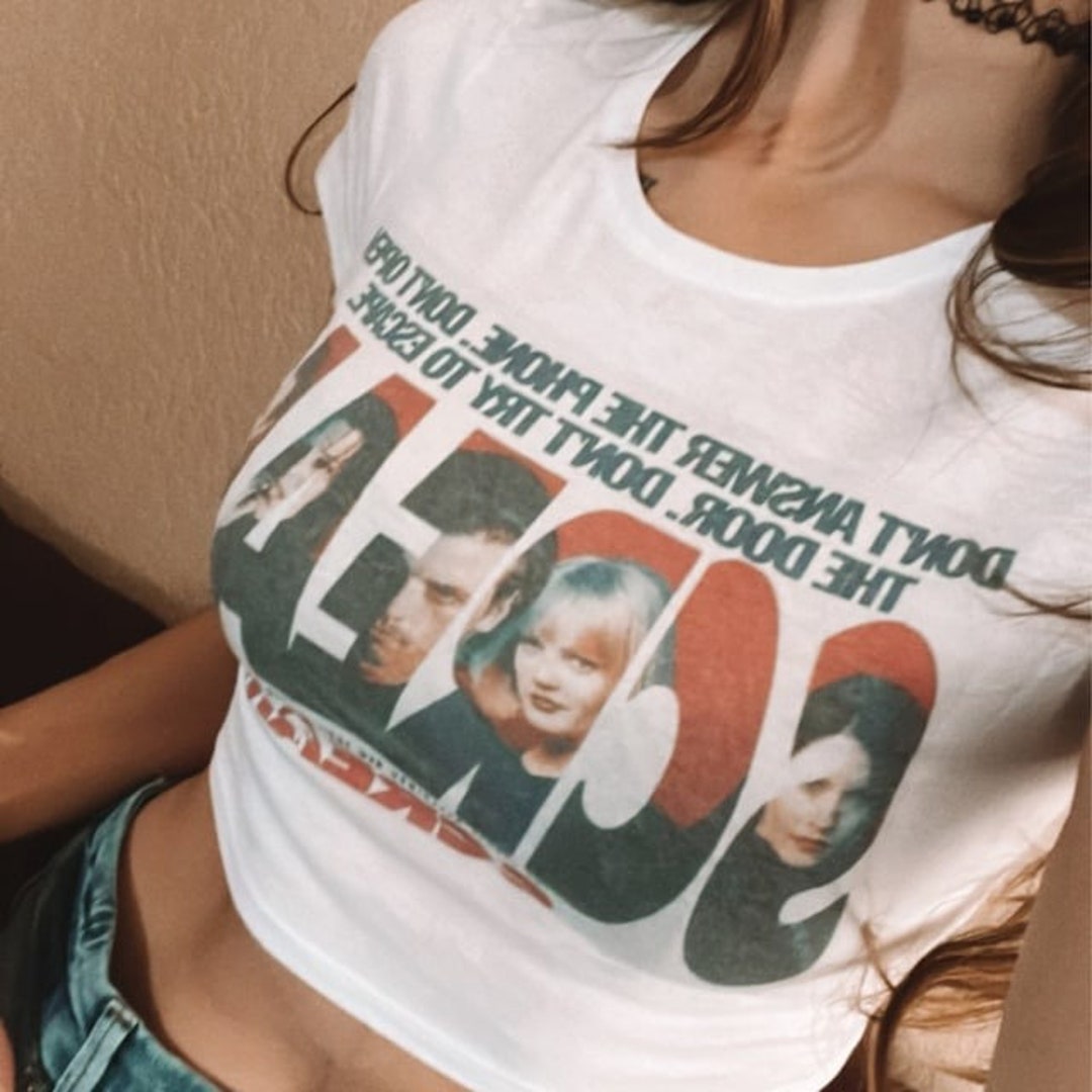 Retro Scream Horror Crop Top for Women/ Scary Movie Tops Etsy