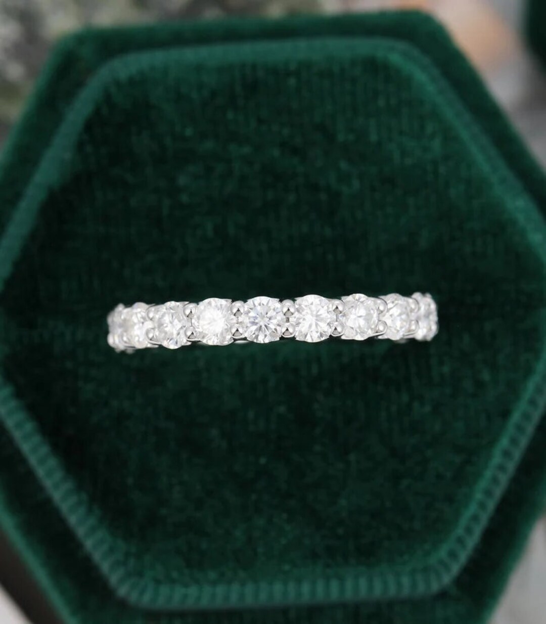 Lab Diamond Wedding Band, 3.00 MM Round Brilliant Cut Lab Grown Diamond Band, Wedding Eternity