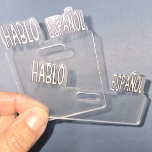 Acrylic Badge Toppers Teacher Badge Reel Stickers or Toppers