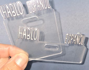 Badge Topper Buddy/ Nurse / Office / Gift / Teacher / Espanol