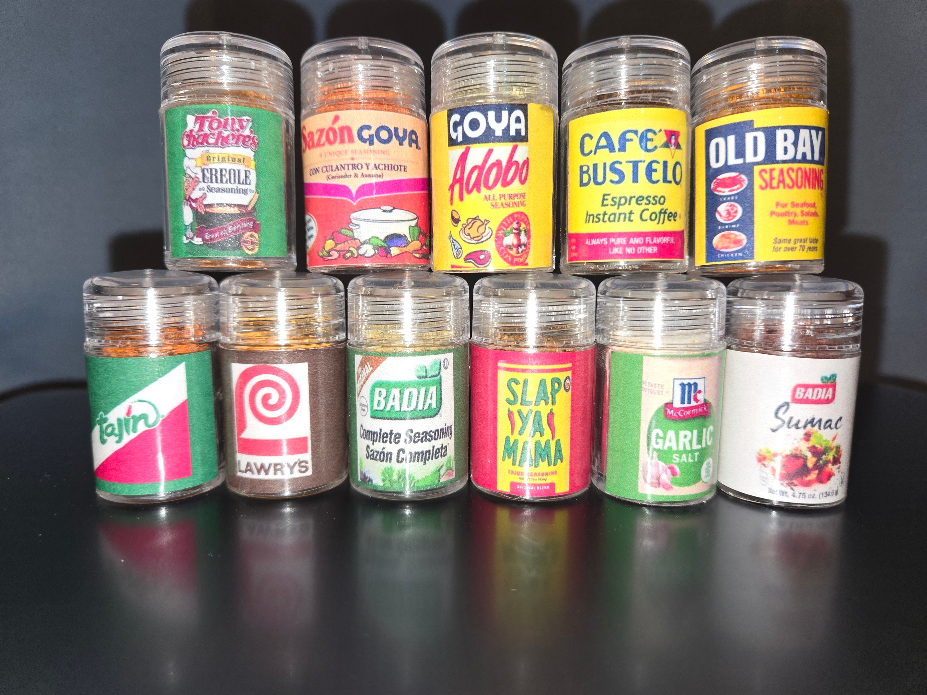 Seasoning keychain   adobo sazon garlic pepper old bay naija vicks cayenne