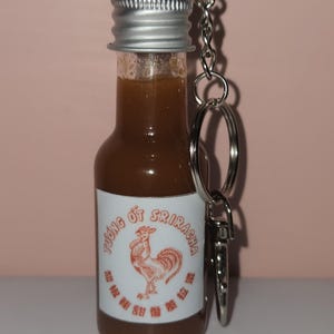 Hot Sauce Keychain Sriracha (Empty)