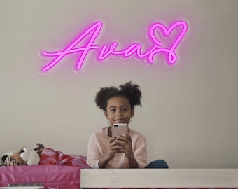 Custom Name Neon Sign, Girl Room Decor, Personalized Light