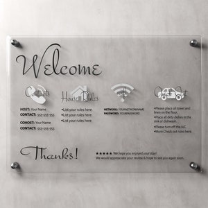 AirBnb Guest Arrival Welcome Sign, AirBnb  House Rules, Guest Welcome Book, Sort Term Rental Welcome Sign, Beach House Guide, AirBnb Hosts