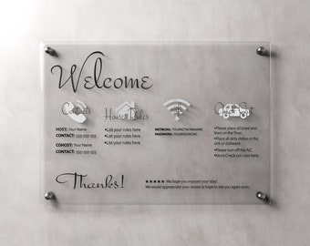 AirBnb Guest Arrival Welcome Sign, AirBnb  House Rules, Guest Welcome Book, Sort Term Rental Welcome Sign, Beach House Guide, AirBnb Hosts