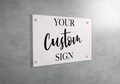 Custom Acrylic Business Sign, House Number Sign, Custom Logo Sign, Office Wall Decor, Business Decor, Business Gift, Storefont Logo Sign