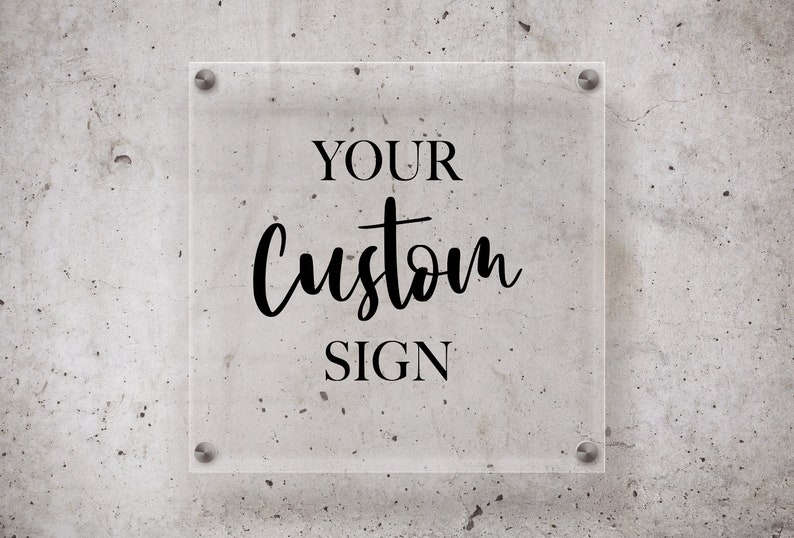 Custom Acrylic Business Sign, House Number Sign, Custom Logo Sign, Office Wall Decor, Business Decor, Business Gift, Storefont Logo Sign image 4