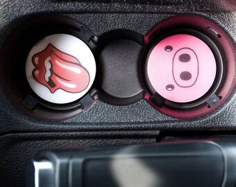 Personalisiertes Auto Untersetzer-Set, kundenspezifisches Acrylautozubehör