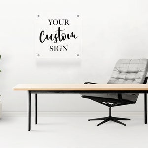 Custom Business Office Sign, Acrylic Sign, Office Wall Decor, Business Signage, Logo Sign, Storefont Hanging Office Sign, Business Gift
