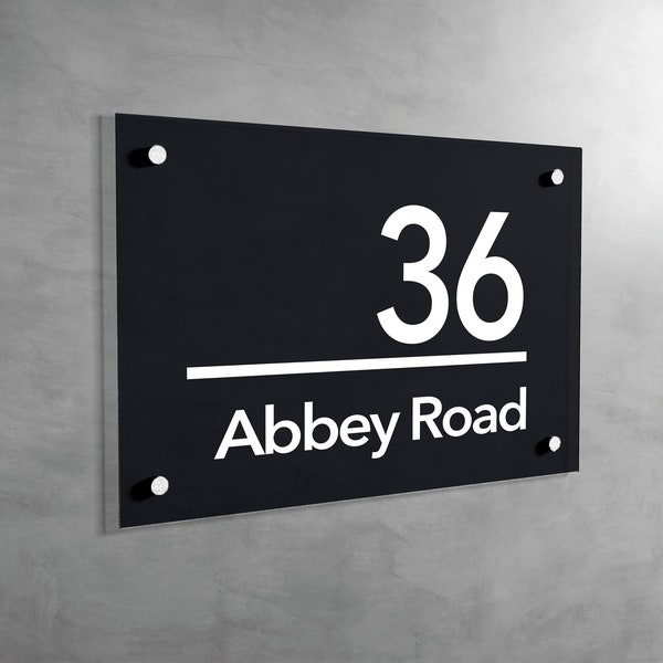 Modern House Number Sign, Custom Home Sign, Home Address Sign, Address Signage, Home Door Sign, Custom Acrylic Home Sign, Door Number Sign
