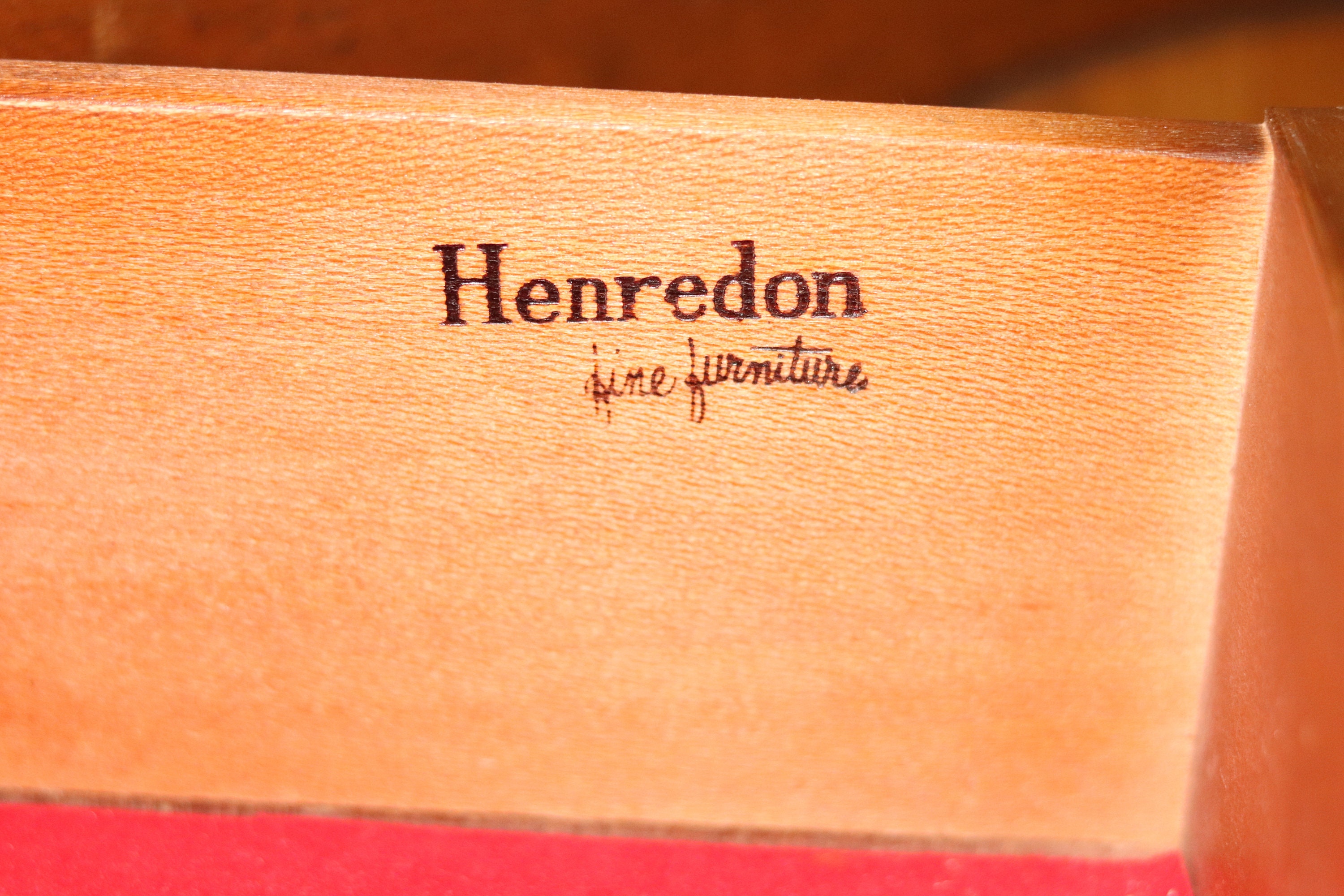 Henredon Fine Furniture Vintage Walnut Rolling Bar Cart With Etsy