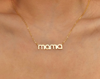 Custom Name Necklace, 18K Gold Plated Name Necklace, Personalized Name Necklace, Birthday Gift for Her, Mother's Day Gift, Gift for Mom