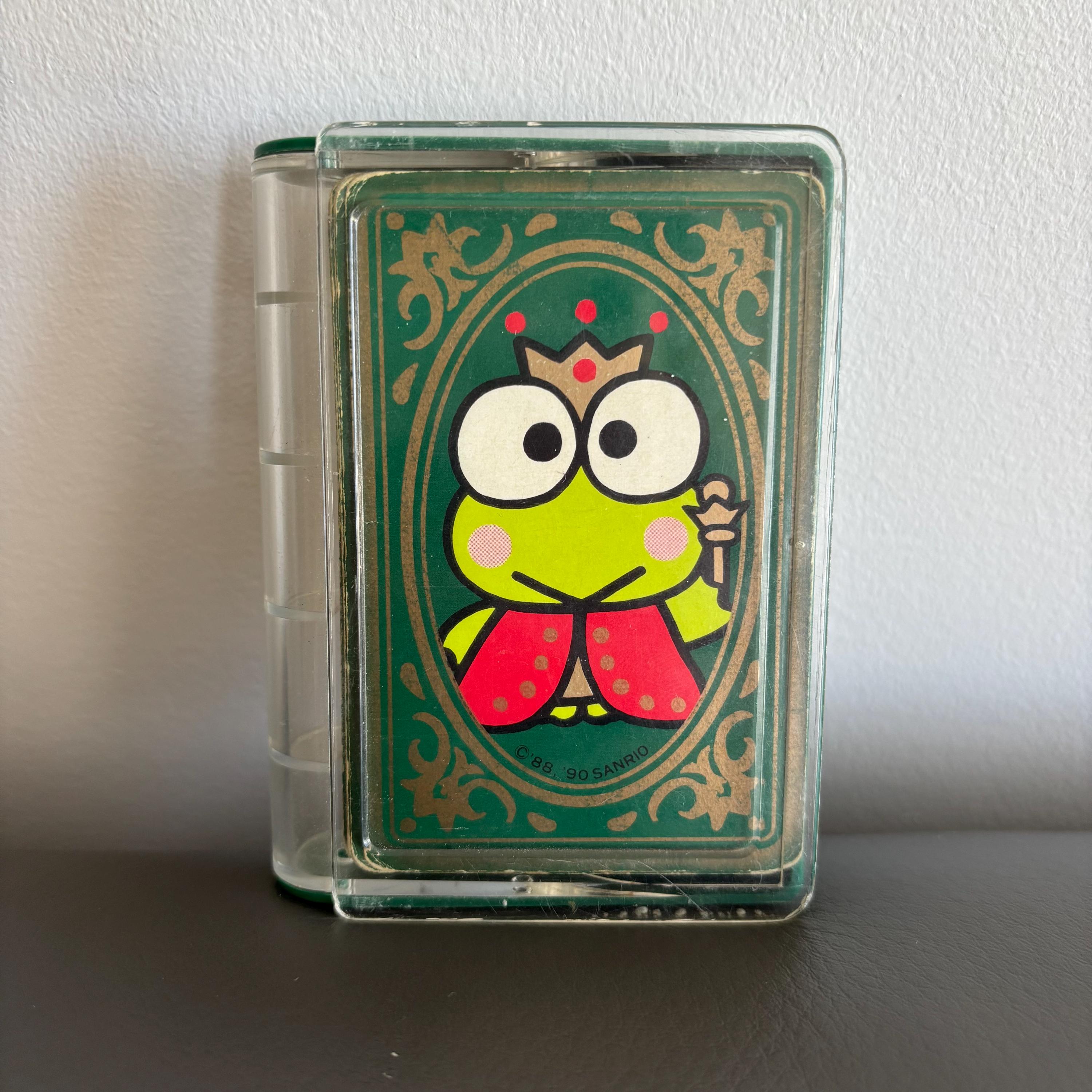 Vintage Sanrio 90s Kero Keroppi Deck of Cards Playing Cards Rare