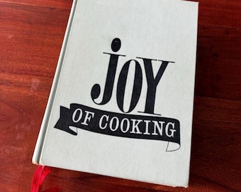 Classic Vintage Cookbook Joy of Cooking Rombauer Becker 60's Mid Century Book Huge Volume Highly Detailed Kitchen Recipes for Everything