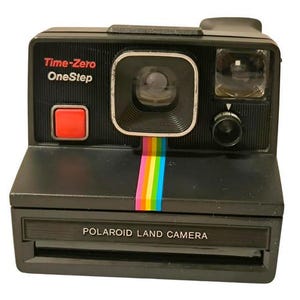 Sällsynt!! Polaroid Land Camera Time-Zero OneStep - Vintage fotokamera, bra skick, 1970-talet