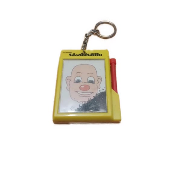 Vintage Basic Fun 1996 Key Chain Ring Mini Wooly … - image 2