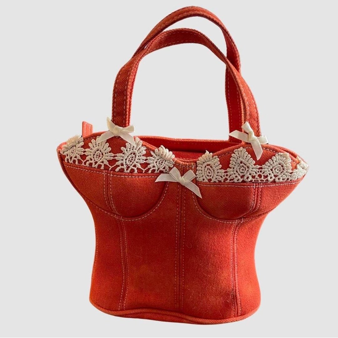 Y2K Bag Corset Bag Vintage Bustier Purse Handbag Vintage Etsy
