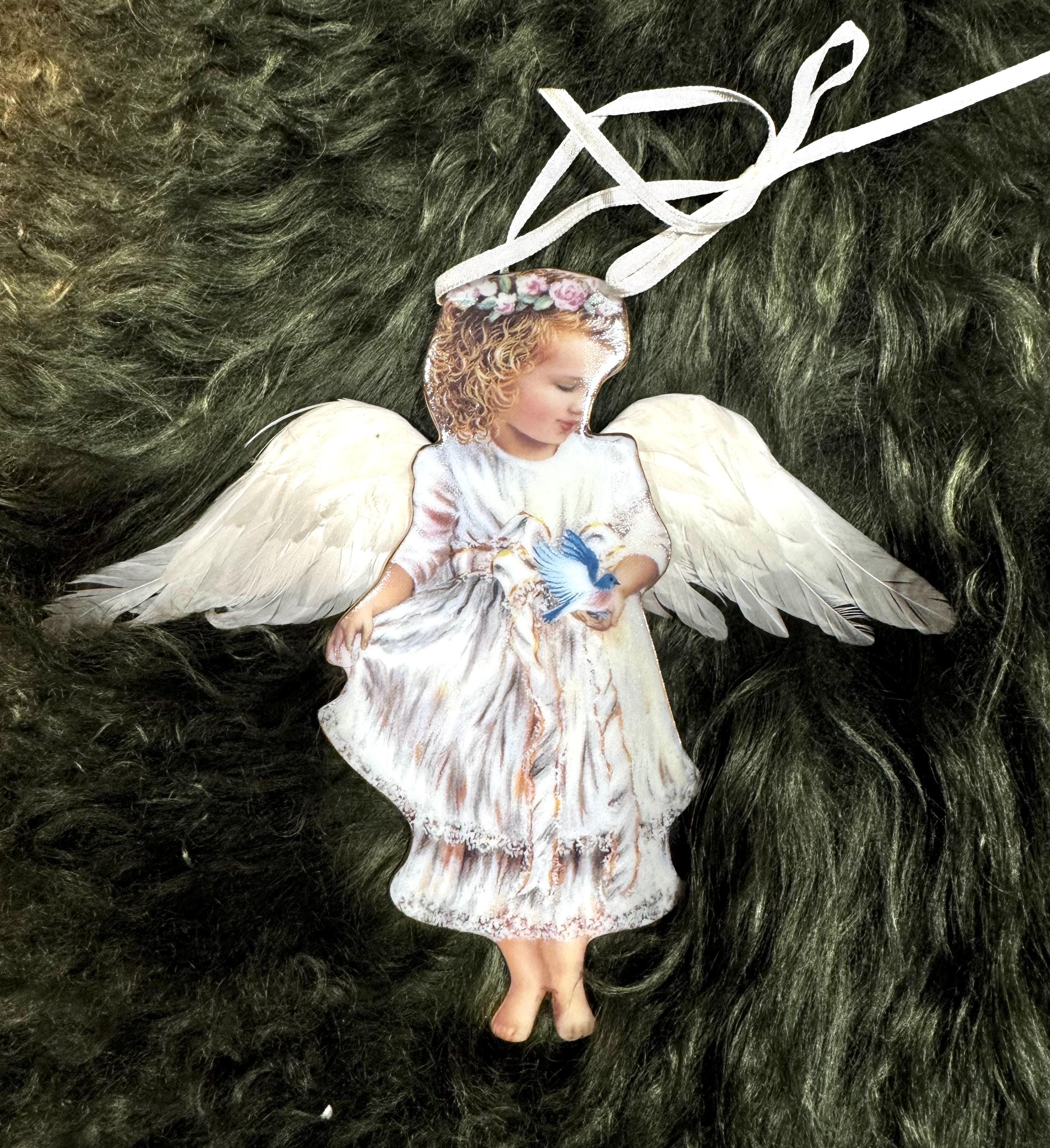 Heavens Little Angels Ornament Garden Angel 1st Issue Bradford