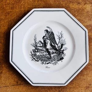 Vintage Villeroy & Boch Les 4 saisons plate / winter / Henri Mouzin