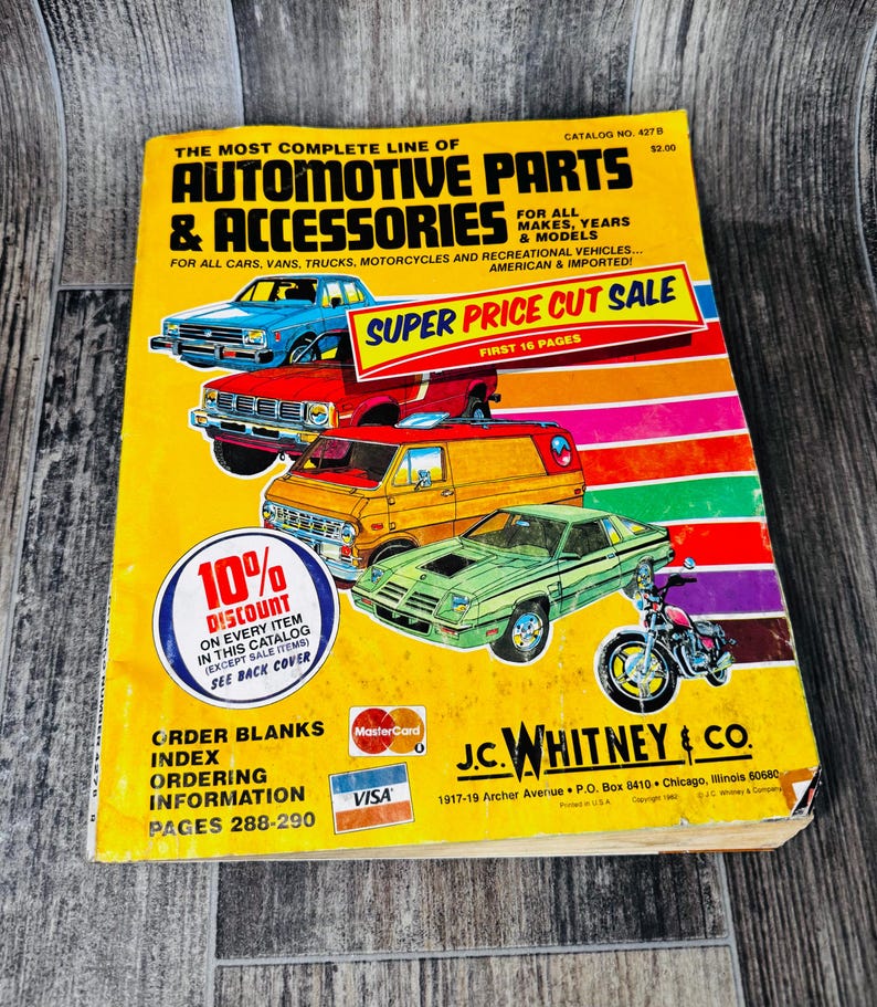 JC WHITNEY CATALOG Automotive Parts Accessories Etsy