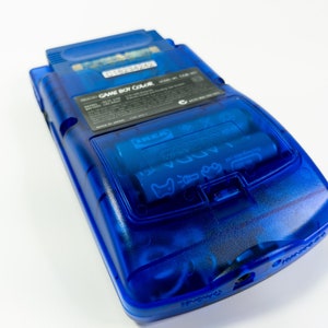 Clear Blue Gameboy Color Custom Modded - Backlit Screen, Brightness ...