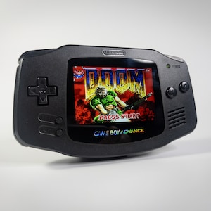 Gameboy Advance Custom Modded - Black on Black - New Shell, Buttons, Speaker, Laminated Screen, and Upgrades Available!
