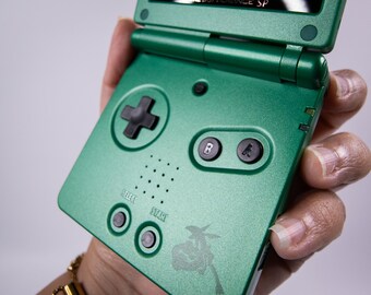 レックウザテーマのゲームボーイアドバンスSP – バックライト付き