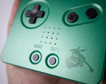 レックウザテーマのゲームボーイアドバンスSP – バックライト付き