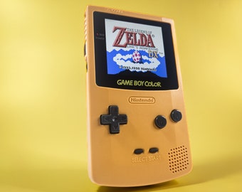 Dandelion Yellow Custom Modded Gameboy Color - Backlit Screen, Brightness Control, Improved Audio, and UPGRADES AVAILABLE!