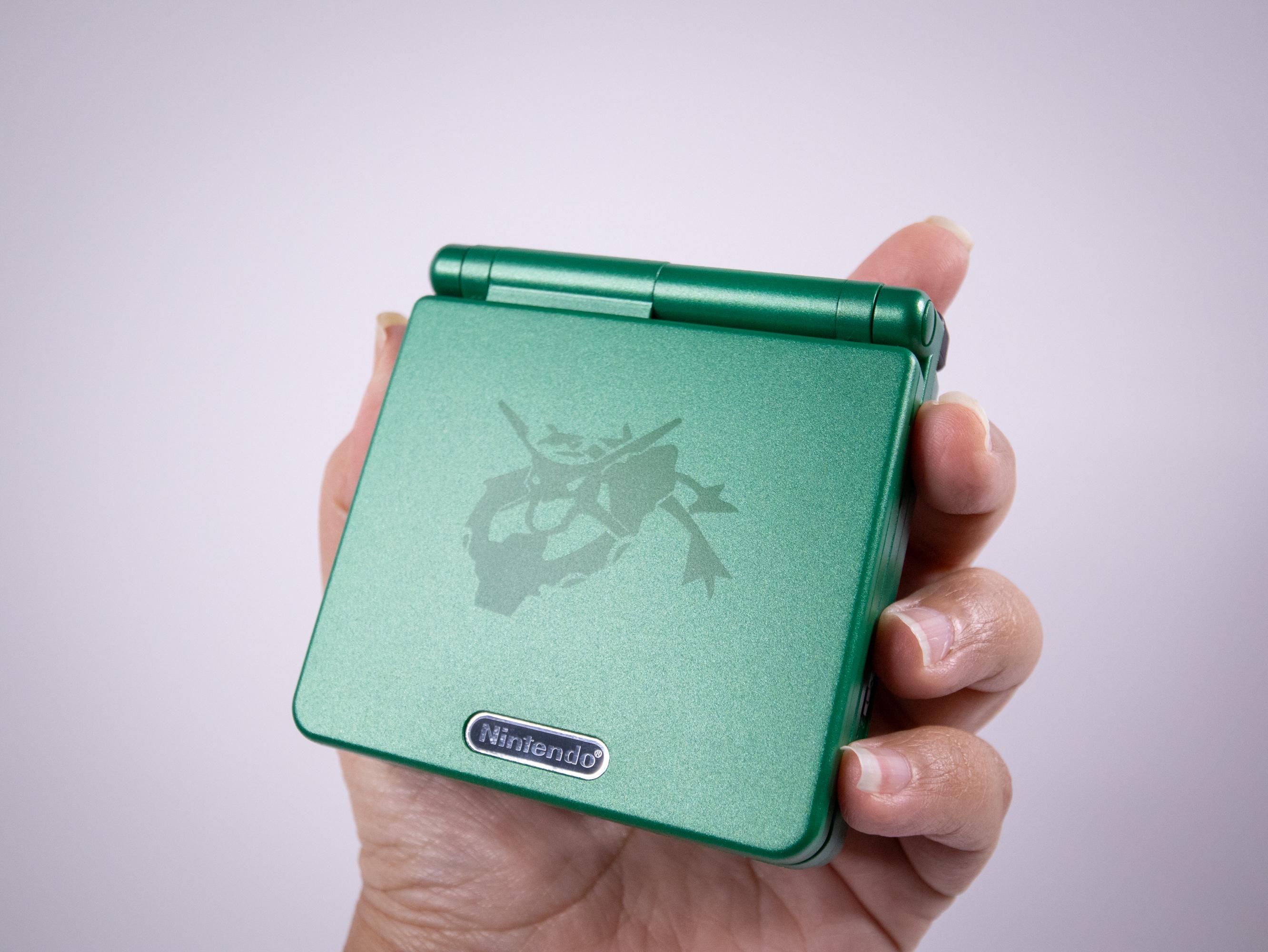 Game Boy Advance SP - Edition Rayquaza - Ecran IPS - Batterie Haute
