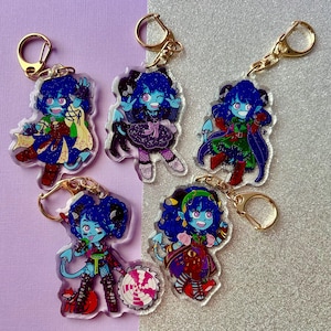 Llaveros de moda Jester Lavore de 2,5 pulgadas de Critical Role Mighty Nein
