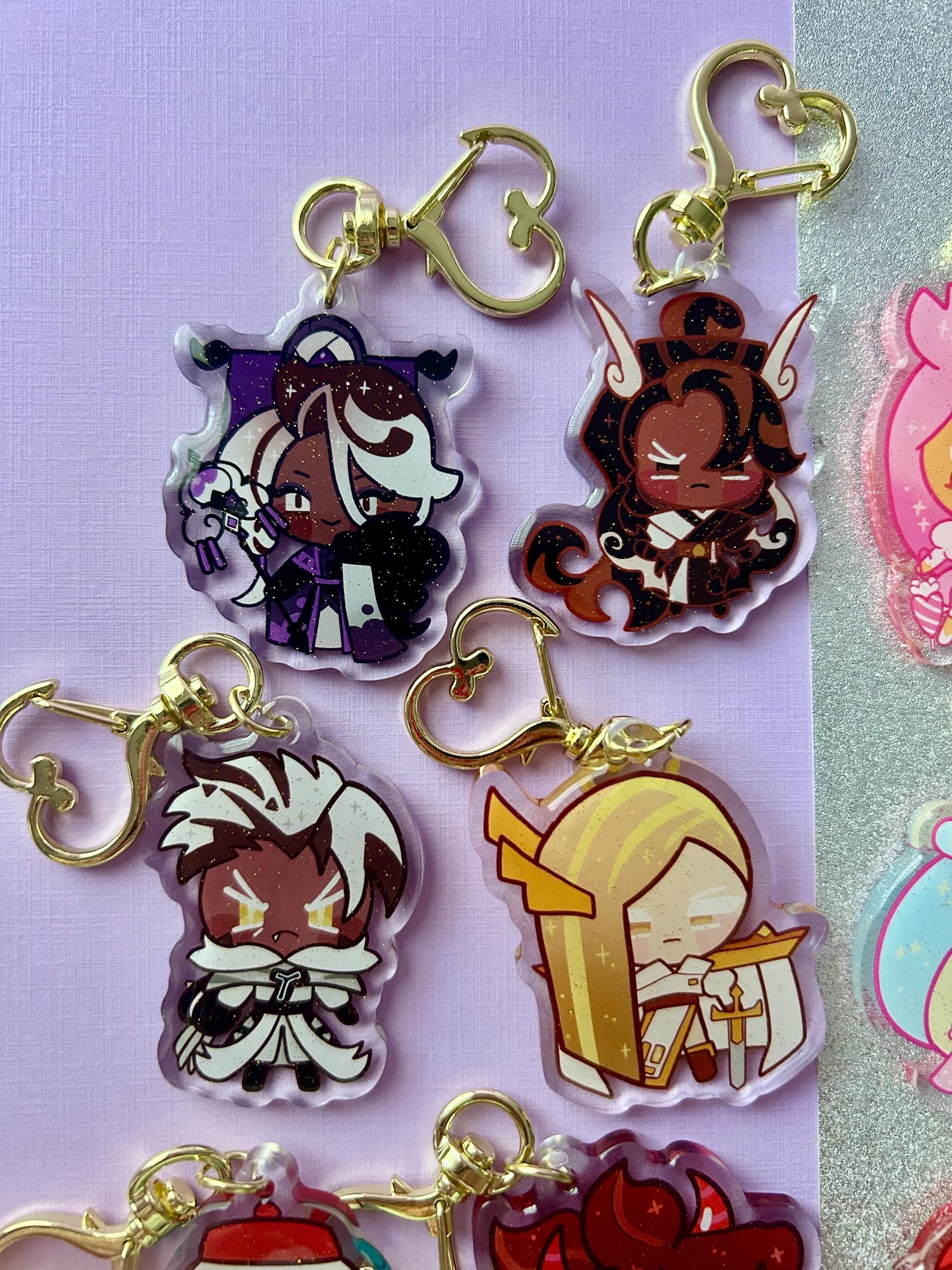2" Cookie Run Kingdom Vol 6 Character Keychains Double Sided Glitter ...