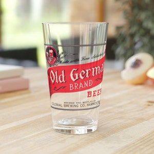Old German Brand Beer, Hammonton NJ, Colonial Brewing Pint Glass
