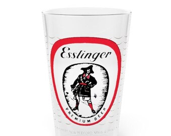 Esslinger Premium Pint Glass, Jacob Ruppert Brewery, New Bedford MA and Orange NJ, 1868 - 1980 Closed Brewery