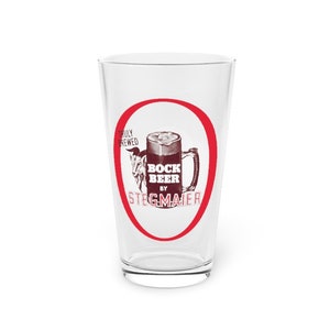 Stegmaier Bock Beer Pint Glass – Wilkes-Barre PA, Breweriana Art