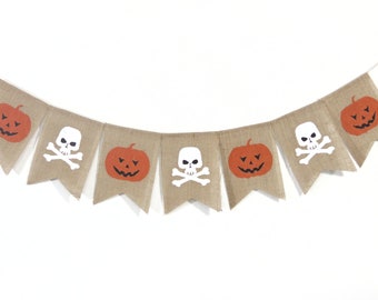 Halloween Burlap Banner, Halloween Decorations, Jack O Lantern Burlap Banner, Happy Halloween, Burlap Banner Bunting, Halloween Decor