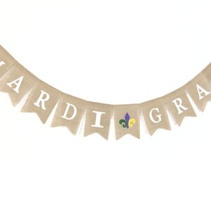 Mardi Gras Burlap Banner, Mardi Gras decoartions, Mardi Gras party decorations, mardi gras burlap banner, mardi gras banner, Mardi Gras