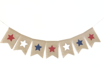 4th of July Decor, American Flag Banner, Patriotic Banner, 4th of July Banner, Independence Day Banner, Patriotic Decor, American Banner