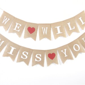 We Will Miss You Banner, Retirement Party Decor, Retirement Banner, Going Away Party Decor, Farewell Party Decorations, Office, Work, Party