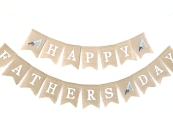Happy Fathers Day Burlap Banner, Fathers Day Banner, Fathers Day Burlap, Fathers Day Garland, Fathers Day Bunting, Fathers Day Gift