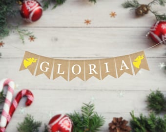 Merry Christmas Banner, Merry Christmas Bunting, Christmas Decor, Holiday Decor, Burlap Bunting Garland, Christmas Decorations, Christmas