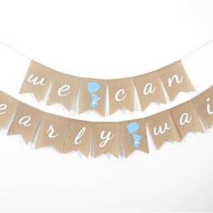 We Can Bearly Wait Baby Shower, We Can Bearly Wait Banner, Bear Baby Shower Decorations, Teddy Bear Shower, Bear Burlap Banner