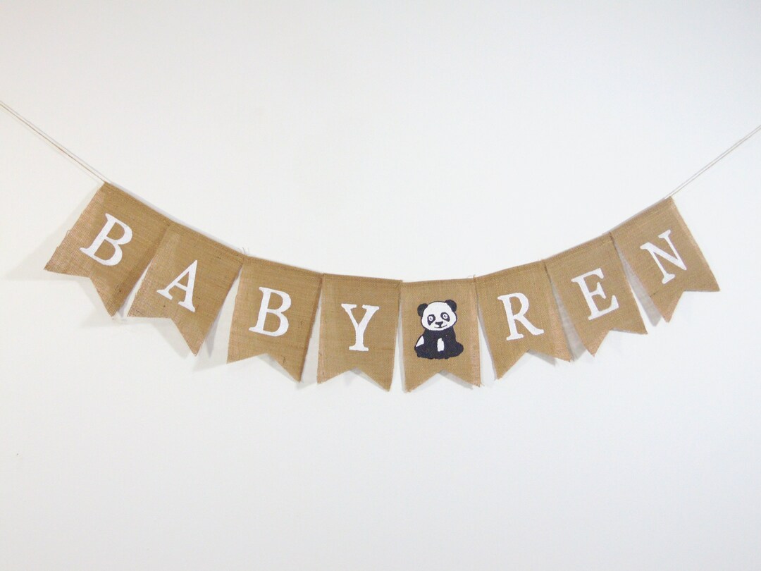 Custom Panda Baby Banner, Panda Baby Shower Decorations, Panda Shower ...